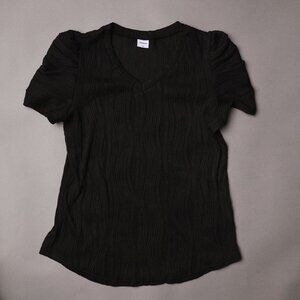 🍋3 for $20🍋 New XIEERDUO Black Stretchy V Neck Top Size M